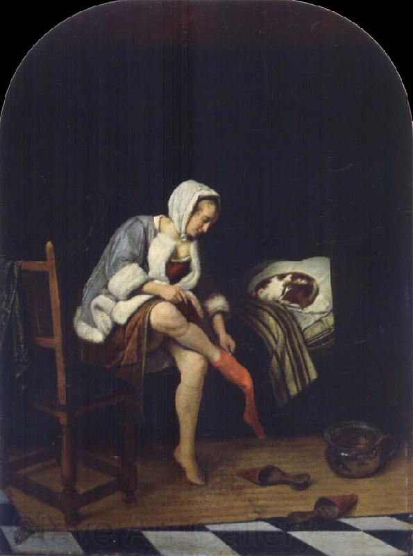 Jan Steen The Toilet Norge oil painting art